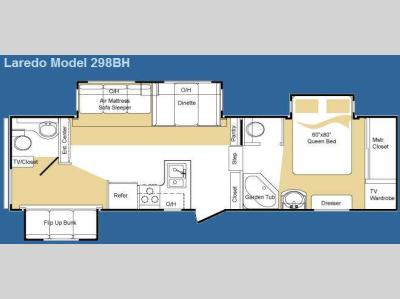 Floorplan - 2009 Keystone RV Laredo 298BH