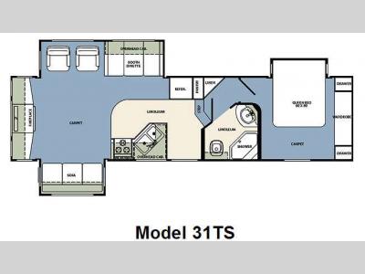 Floorplan - 2009 Forest River RV Wildcat 31TS
