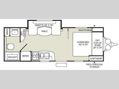 Floorplan - 2009 Fleetwood RV Backpack 721FBS