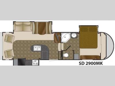Floorplan - 2010 Heartland Sundance 2900MK