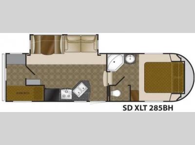 Floorplan - 2010 Heartland Sundance XLT 285BH