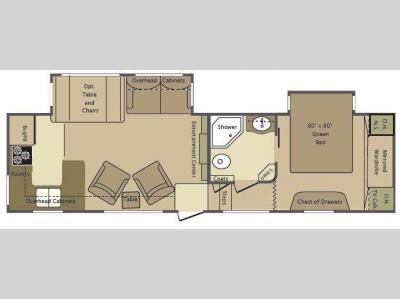 Floorplan - 2009 Open Range RV 322RKS