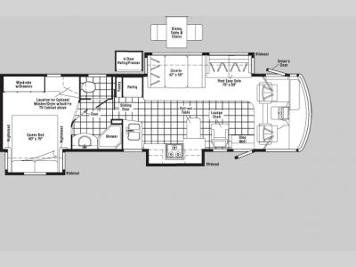 Floorplan - 2005 Winnebago Adventurer 35A ALL NEW FOR 2005