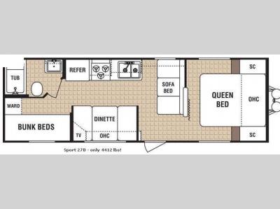 Floorplan - 2009 Dutchmen RV Dutchmen 27B Sport