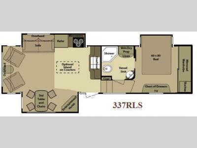Floorplan - 2010 Open Range RV 337RLS