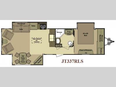 Floorplan - 2010 Open Range RV Journeyer JT337RLS