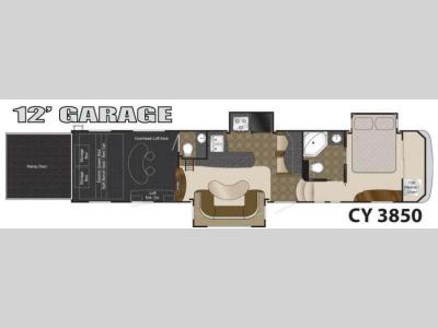Floorplan - 2010 Heartland Cyclone 3850