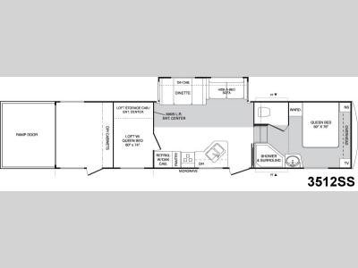 Floorplan - 2005 Keystone RV Raptor 3512SS