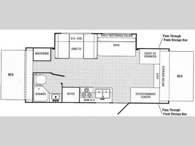Floorplan - 2005 Palomino Stampede 246