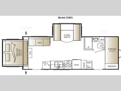 Floorplan - 2010 Keystone RV Outback 250RS