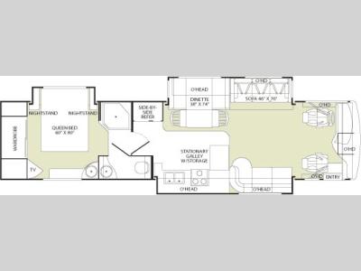Floorplan - 2005 Fleetwood RV Discovery 39 J