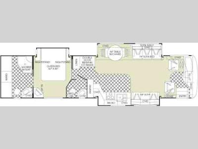 Floorplan - 2005 Fleetwood RV Revolution LE 40 E