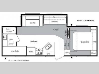 Floorplan - 2010 Keystone RV Springdale 249FWBHSSR