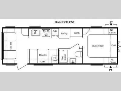 Floorplan - 2010 Keystone RV Springdale 256RLLWE