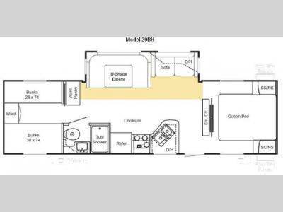 Floorplan - 2010 Keystone RV Sprinter Select 29BH
