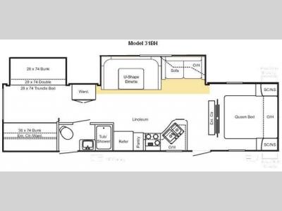 Floorplan - 2010 Keystone RV Sprinter Select 31BH