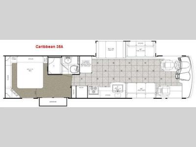 Floorplan - 2009 Gulf Stream RV Caribbean 35A