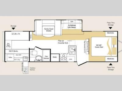 Floorplan - 2010 Keystone RV Laredo Super Lite 291TG