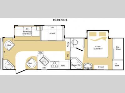 Floorplan - 2010 Keystone RV Laredo 266RL