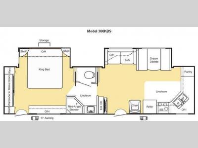 Floorplan - 2010 Keystone RV Sprinter 300KBS