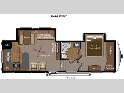 Floorplan - 2010 Keystone RV Mountaineer 295RKD