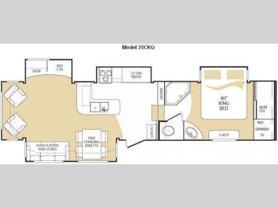Floorplan - 2010 Keystone RV Challenger 35CKQ