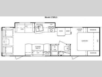 Floorplan - 2010 Keystone RV Bullet 278RLS