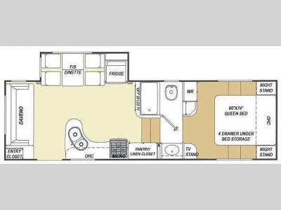 Floorplan - 2010 Glendale Titanium Tour Edition 25E30