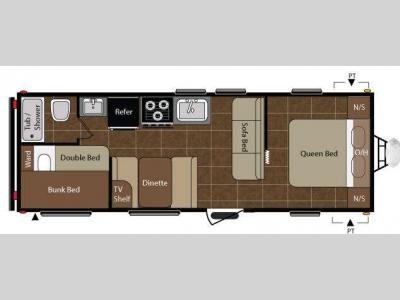 Floorplan - 2010 Keystone RV Summerland 2600TB