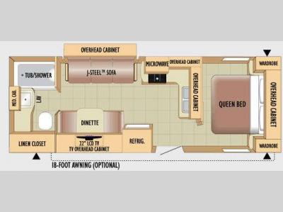 Floorplan - 2010 Jayco Jay Feather 24T