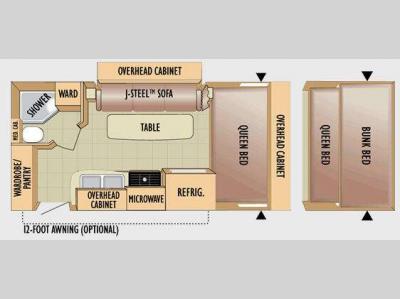 Floorplan - 2010 Jayco Jay Feather Sport 199