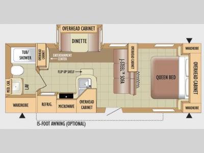Floorplan - 2010 Jayco Jay Flight 24FBS
