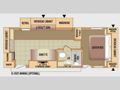 Floorplan - 2010 Jayco Jay Flight G2 25RKS