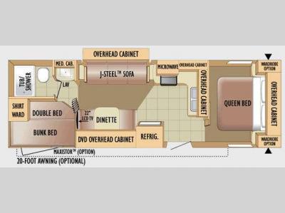 Floorplan - 2010 Jayco Jay Flight G2 29BHS