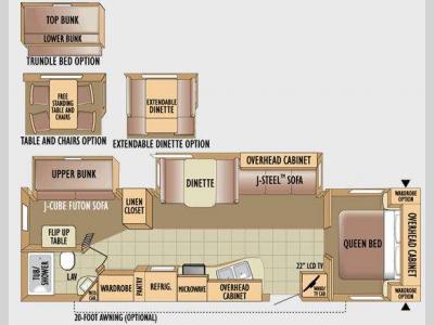 Floorplan - 2010 Jayco Jay Flight G2 31BHDS