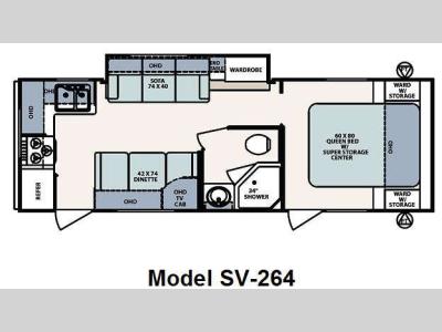 Floorplan - 2010 Forest River RV Surveyor SV-264