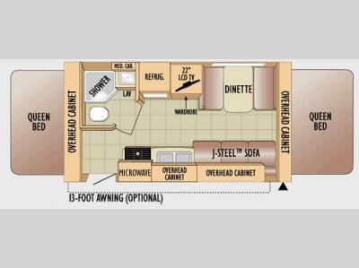 Floorplan - 2010 Jayco Jay Feather EXP 19H