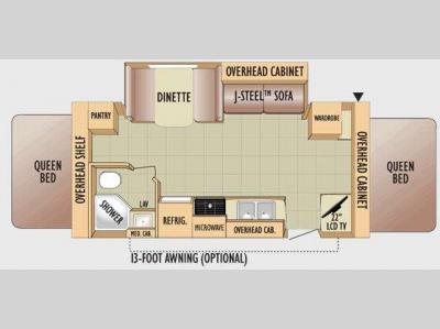 Floorplan - 2010 Jayco Jay Feather EXP 21M