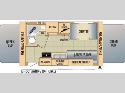Floorplan - 2010 Starcraft  Travel Star 197RB