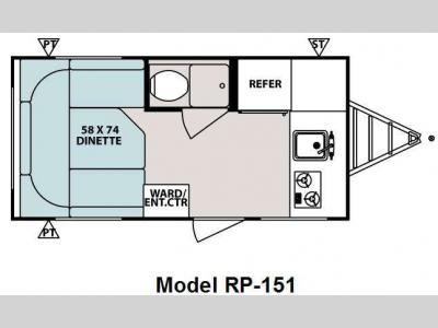 Floorplan - 2010 Forest River RV R Pod RP-151