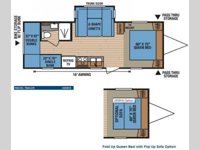 Floorplan - 2010 KZ Spree 240BHS
