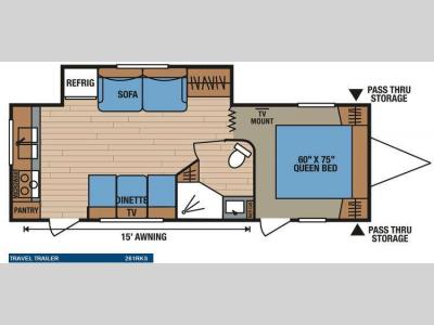 Floorplan - 2010 KZ Spree 261RKS