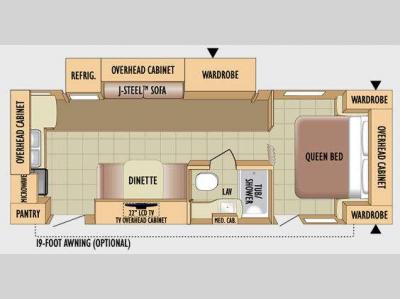 Floorplan - 2010 Jayco Eagle Super Lite 256RKS