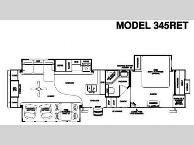 Floorplan - 2010 Forest River RV Sierra 345RET