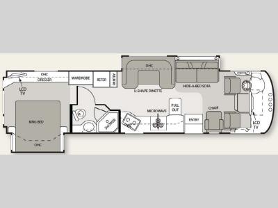 Floorplan - 2010 Four Winds RV Hurricane 34U