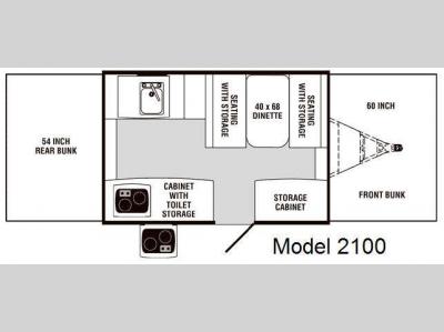 Floorplan - 2010 Palomino P-Series 2100