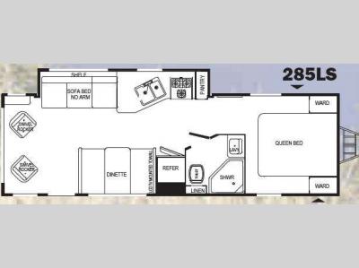 Floorplan - 2009 Komfort Lite 285LS