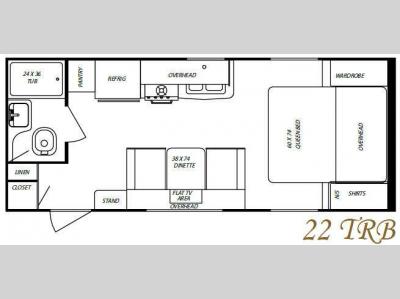Floorplan - 2010 Gulf Stream RV Streamlite Sport 22 TRB