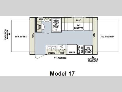 Floorplan - 2010 Forest River RV Flagstaff Shamrock 17