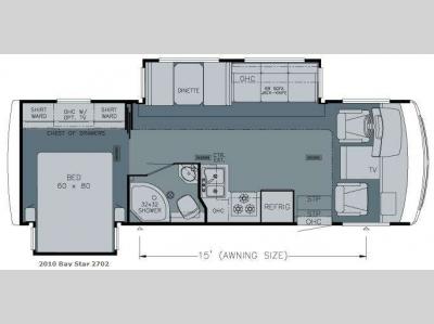 Floorplan - 2010 Newmar Bay Star 2702